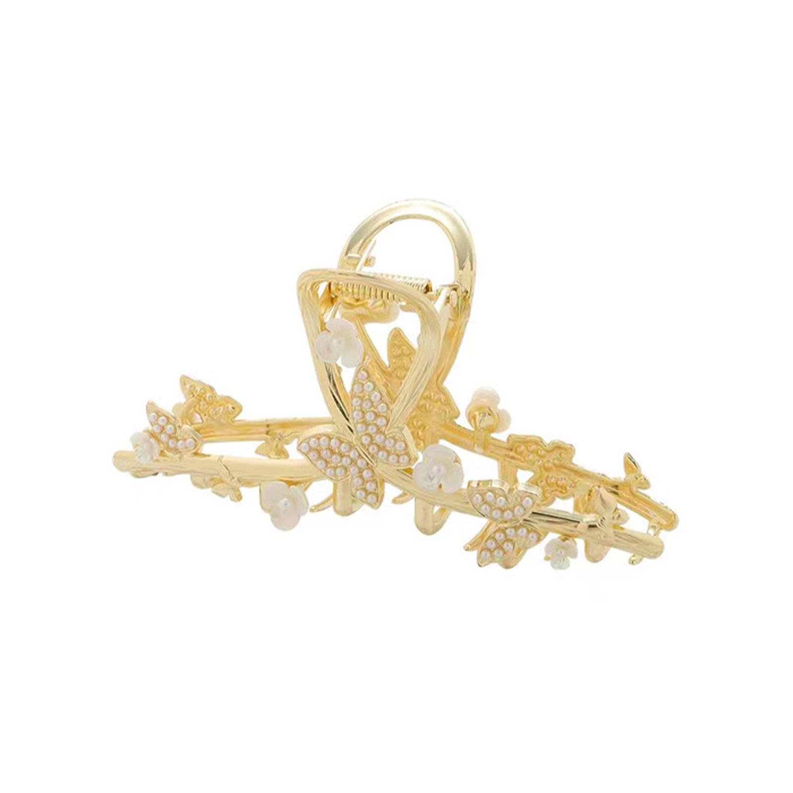 

Women Hair Claw Clip with Butterfly New Chinese Style Stable Grip Claw Clip for Hair DIY Accessory Hair Styling