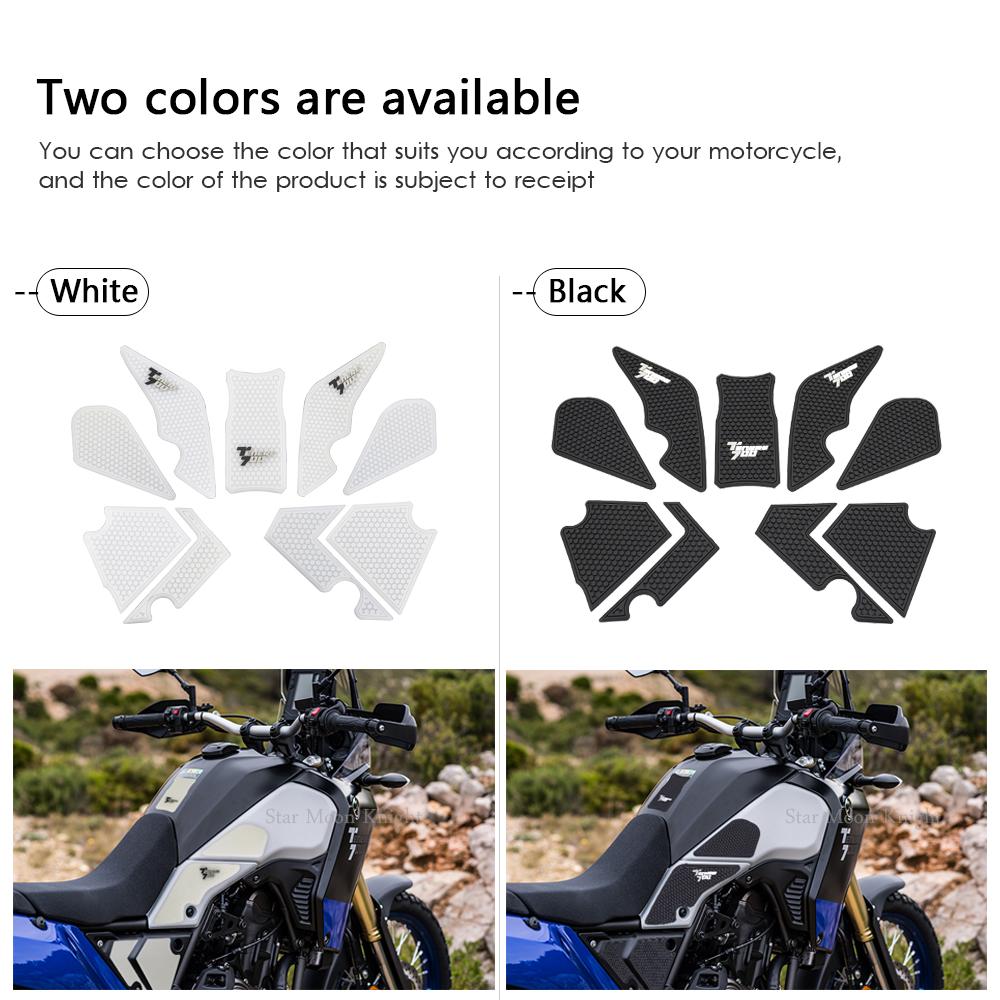 Motorcycle Non-slip Side Fuel Tank Stickers Waterproof Pad Rubber Sticker FOR YAMAHA Tenere 700 T700 XTZ 700 XTZ 690
