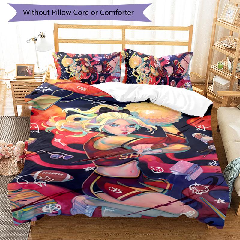 Buffy 3pcs Bedding Set Duvet Cover Closure Includes 1 Duvet Cover & 2 Pillowcases for All Seasons Bedroom Home Dorm Decor