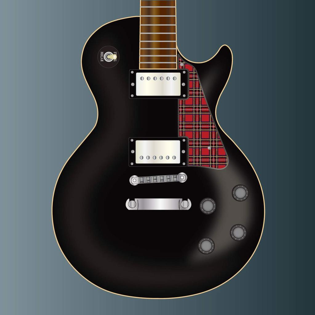 SCORELAY PICKS Les Paul Pickguard [Check Print] SC-GPL010