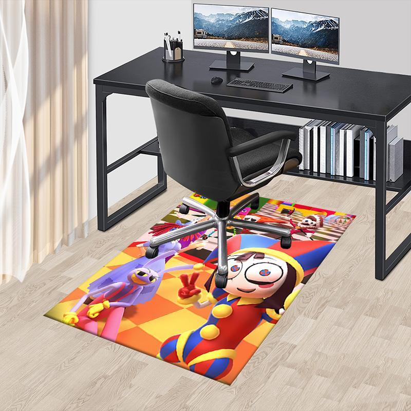 Digital Circus Party Carpet For Playroom Bedroom Living Room Sofa Home Decorkids Game Area Rug Nonslip Floor Mat