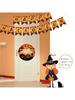 1PC Halloween Party Decoration Festival Theme Pumpkin Scene Door Wall Hanging Props (Bats, Pumpkins