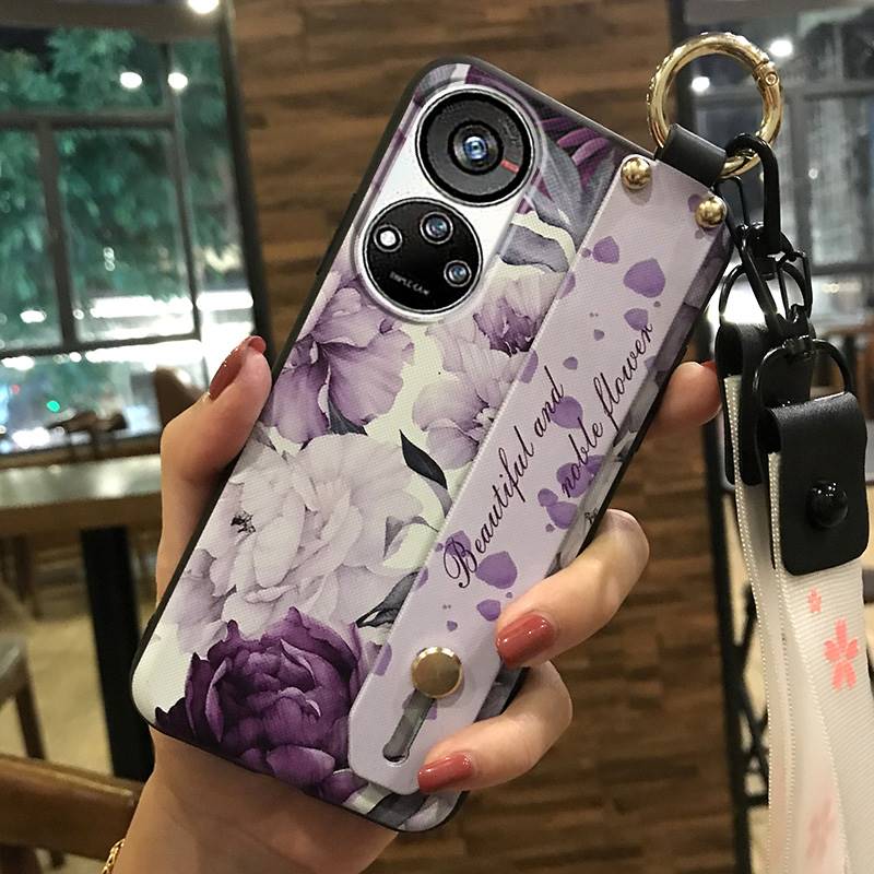 Wristband Phone Holder Phone Case For ZTE Blade V40S/Axon40 SE Dirt-resistant Soft case Durable Wrist Strap Lanyard Ring