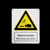 Aluminum Alloy Corrosion Hazard Safety Sign