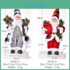 Charming Resin Santa Claus Figure In Grey And Red Ideal For Holiday Decorations