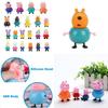 Bunte umweltfreundliche Peppa Pig Familie Freunde Actionfiguren für Kinder 25-teiliges Set