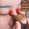 Sandelholz-Gesichtslifting-Meridiankamm-Massagegerät für Augen, Nase, Ohren, Nacken, fördert die Durchblutung, Triggerpunkt, Gua Sha-Brett