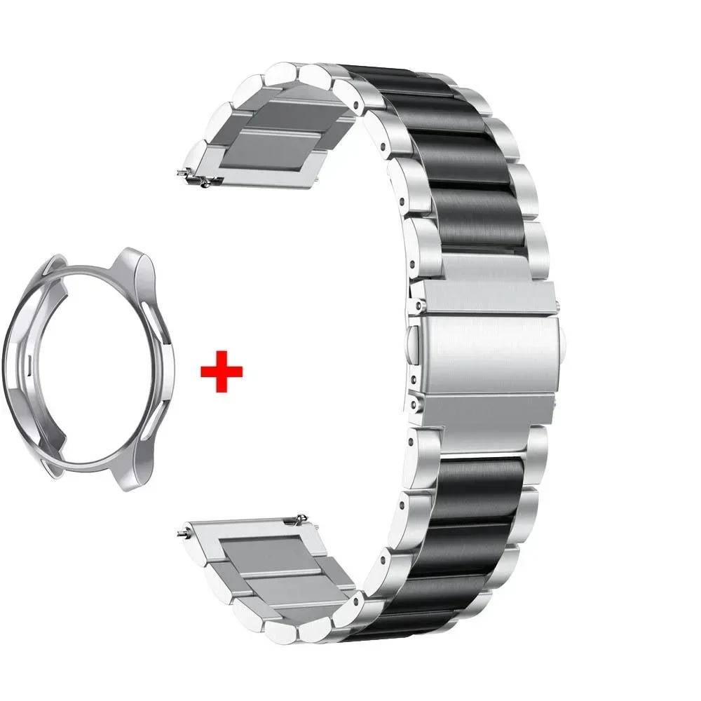 Bracelet + Boîtier pour Samsung Galaxy Watch 6 5 4 44mm 40mm Classic 46mm 42mm Bracelet en Acier Inoxydable Galaxy Watch 3 5 Pro 41 45mm Bracelet