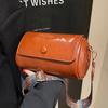 Retro Small Bag Women's Bag Niche 2025 New Fashion Versatile Broadband Shoulder Explosion Cylinder Bag Messenger Bag