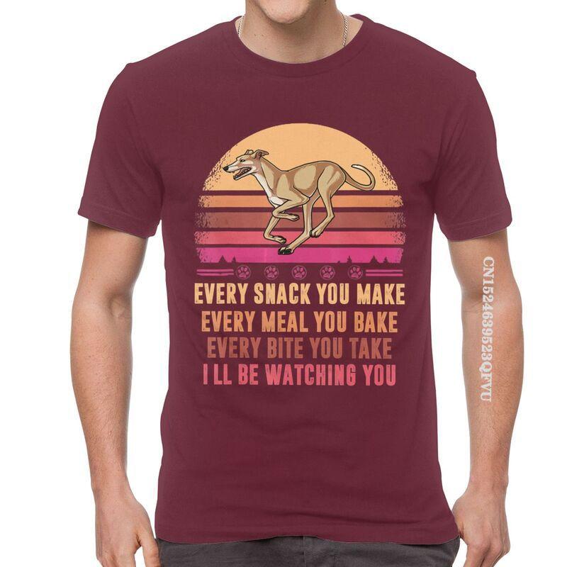 Greyhound T Shirts Men Novelty T Shirts Whippet Sighthound Dog Lover Tshirts Cotton Oversized Tee Tops Kawaii Clothes