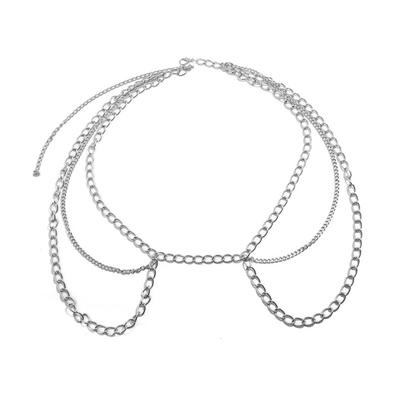 Female Sexy Fashion Multi-layers Electroplating Waist Chain
