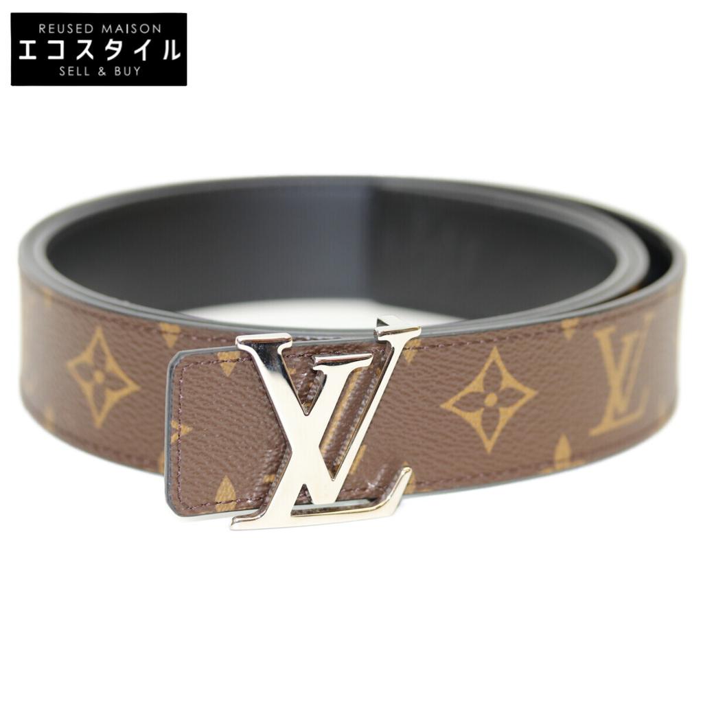 LOUIS VUITTON 24 years M8362 SVHardware LV Initial 35MM Reversible Belt belt BrownUsed