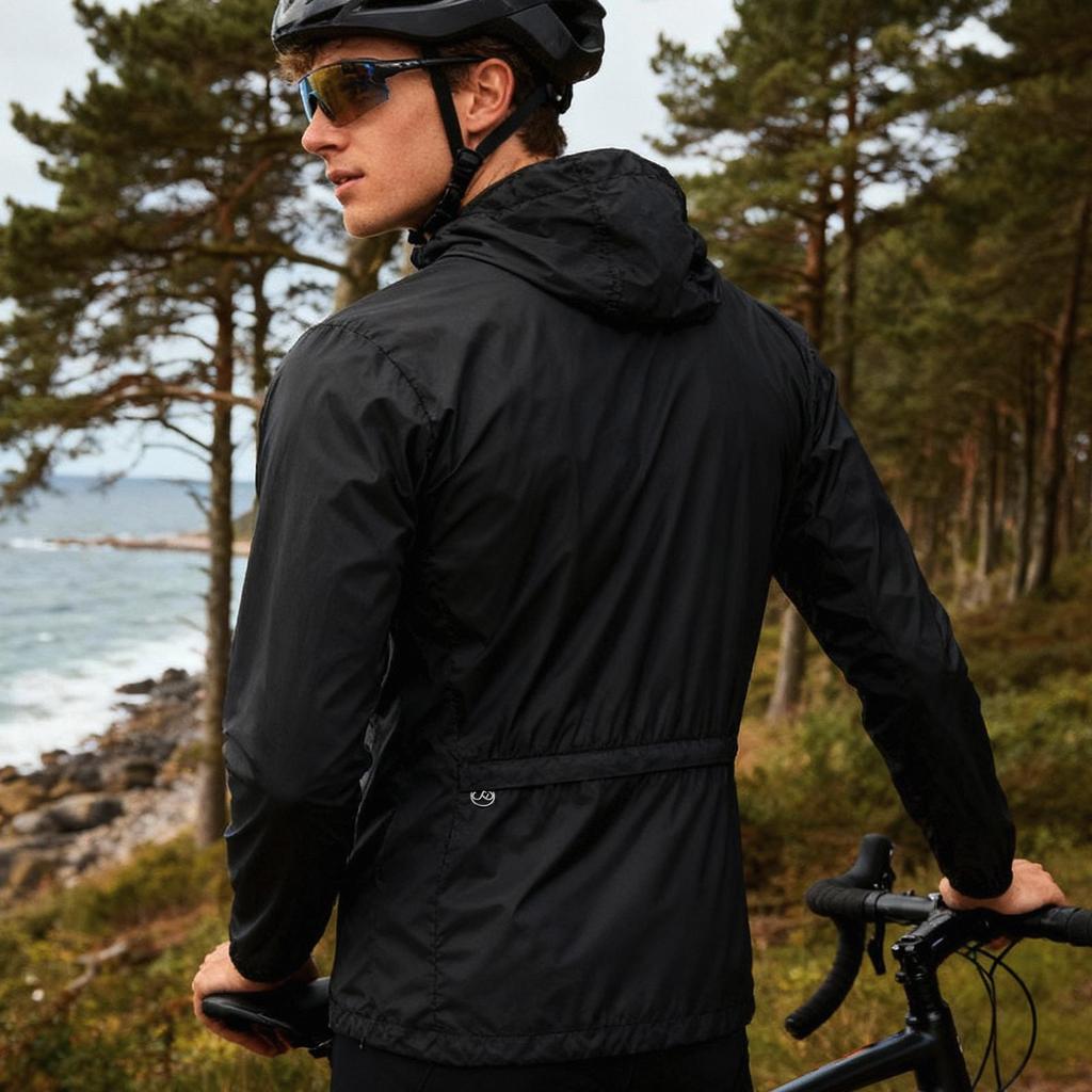 Wosawe Men Cycling Windbreaker Windproof Breathable Bike Jacket Outdoor Sports Wear