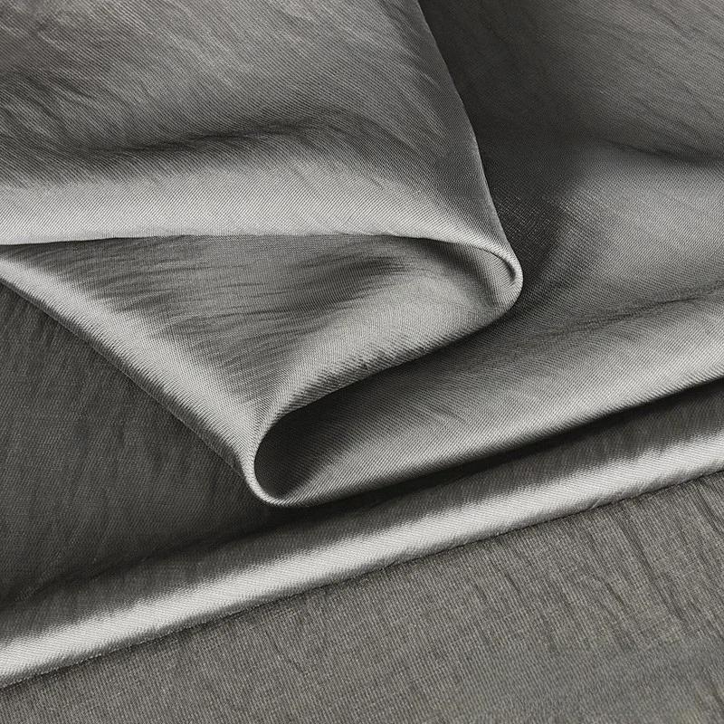 100x150cm Acetate Satin Fabric Pleated Texture Lightweight Breathable Shirt Dress Apparel for Diy Sewing Rayon Material