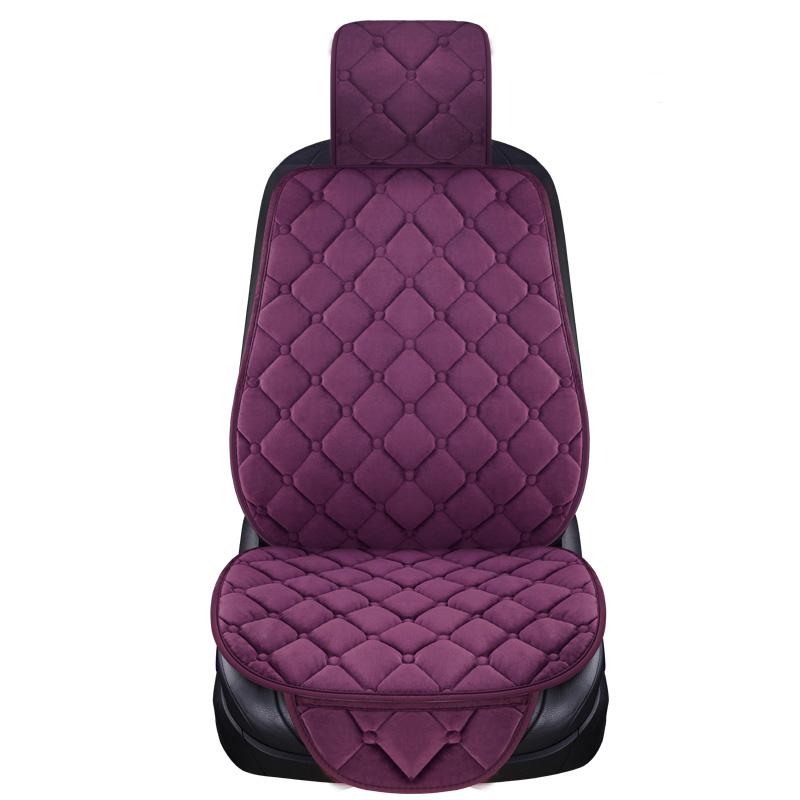 Flocking Cloth Car Seat Cover Protector Universal Front Rear Warm Warm Car Seat Cushion Protector Pad Mat with for Suv