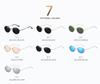AORON Polarized Round Metal Fashion Sunglasses A604 Mirror Edition