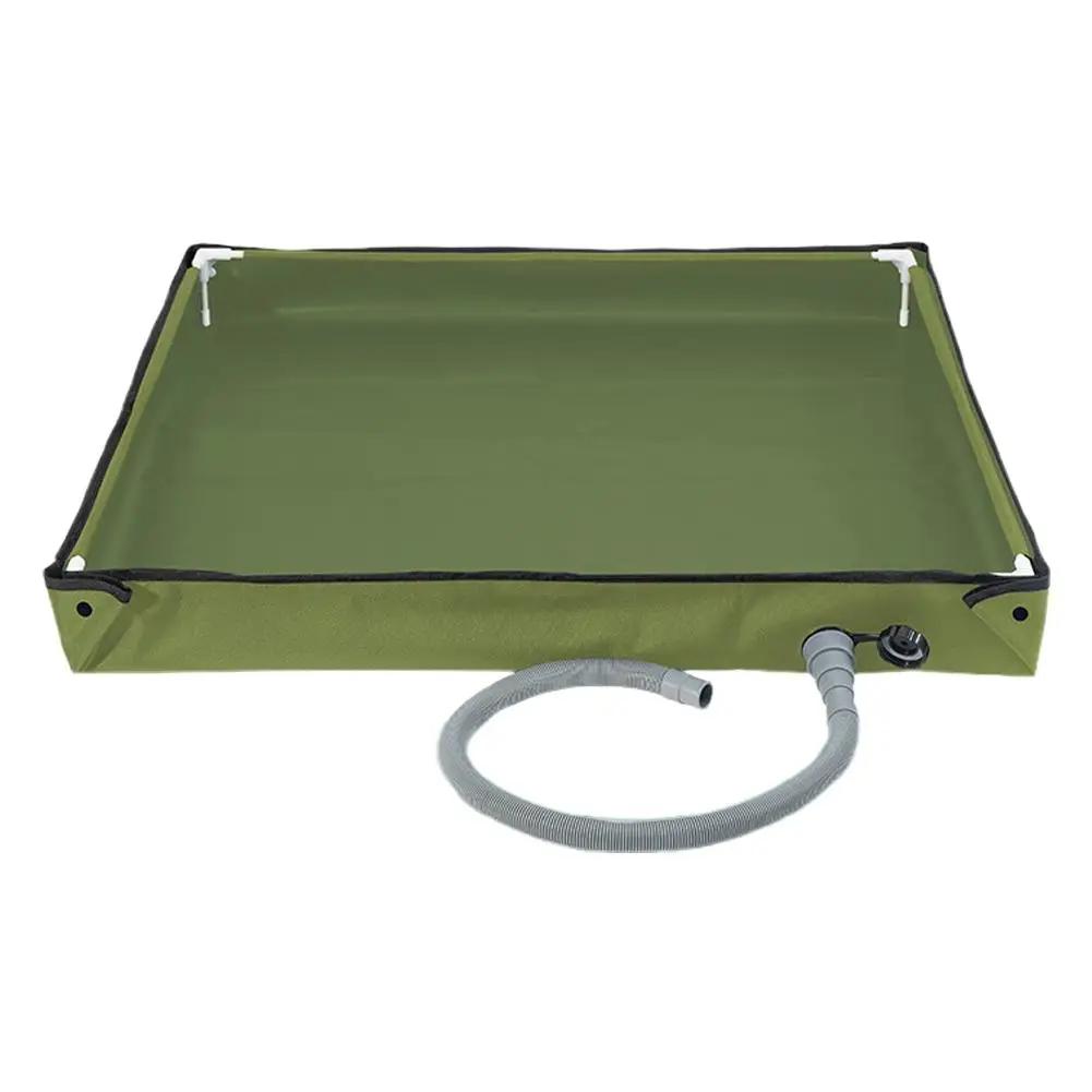 1Pc Folding Camping Shower Tent Floor Base Outdoor Tent Shower Tray Portable Shower Pan RV Shower Basin Base For Camping Tr N1N2