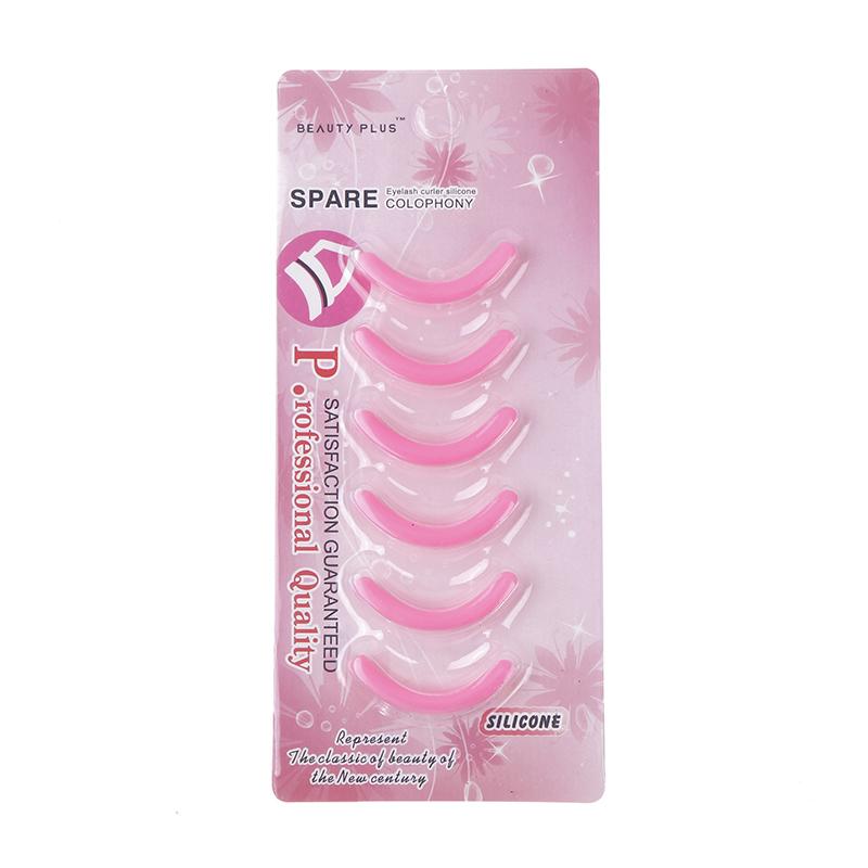 6Pcs Women'S  Refill Eyelash Curler Rubber Elastic Replacement Pad Silicone Gel Clip Pads Eye Makeup Tools