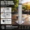 Umbrella Stand, Floor Tube, with 3 PVC Reducing Rings (32/38/48mm) and 8 Steel Nails - Adjustable Umbrella Stand, Stable Parasol Spare Parts Floor