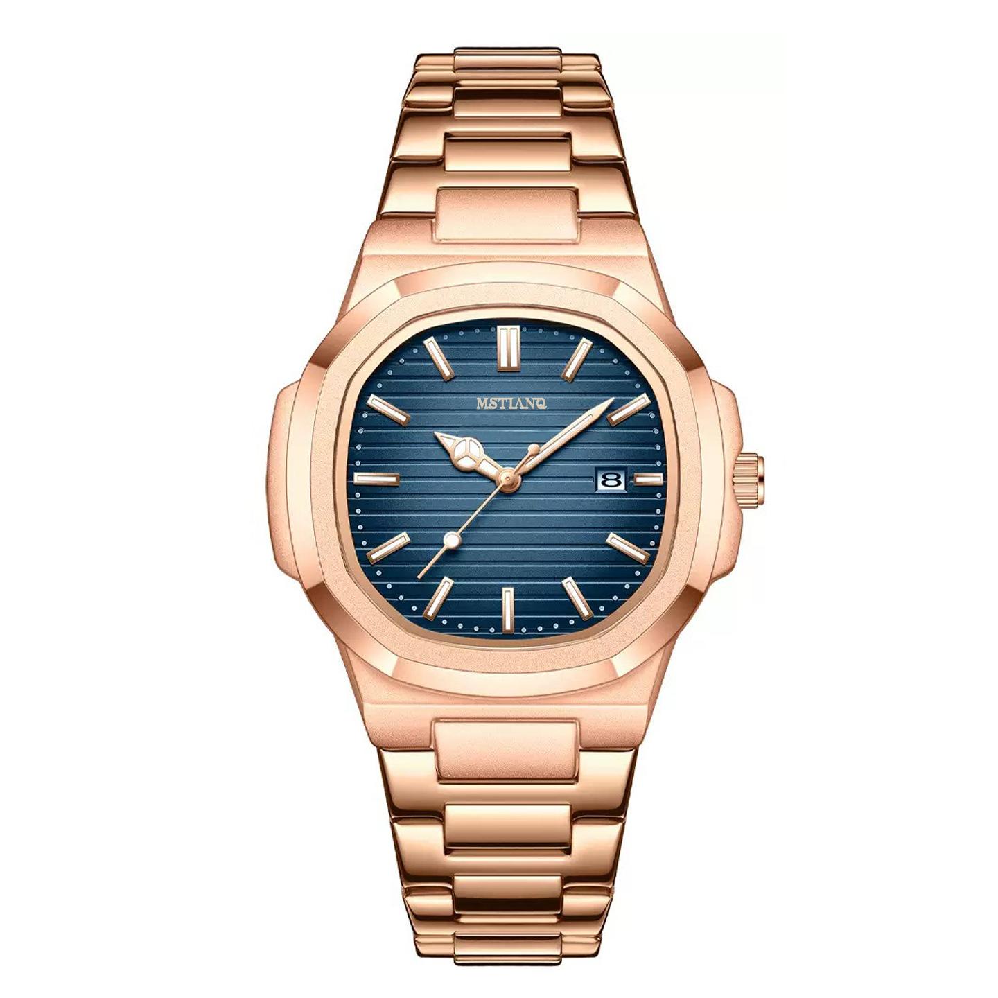 Retro Square Watch Men S Mori Steel Belt Business Versatile Casual Luminous High-Value Men S Quartz Watch