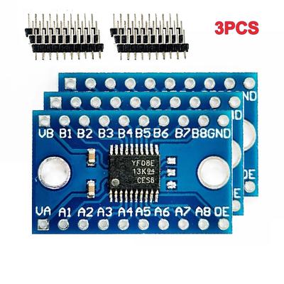 3 Stück TXS0108E Modul 8-Kanal Logikpegelwandler Bidirektional Hochgeschwindigkeits Voll-Duplex Shifter 3.3V 5V TXS0108 jyjd