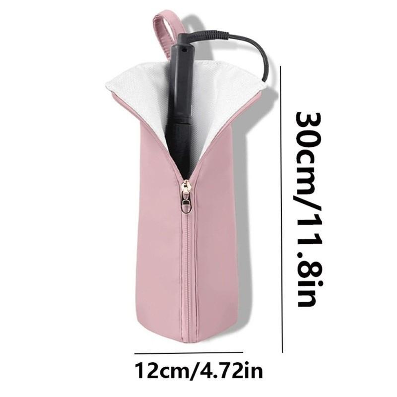 HighTemperature Curling Iron Bag Heat-Resistant Waterproof Straightener Storage Pouch Protective Cover Dustproof