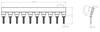 10-Way Plug-in Comb Bridge For Pc35 Eb10 Busbars