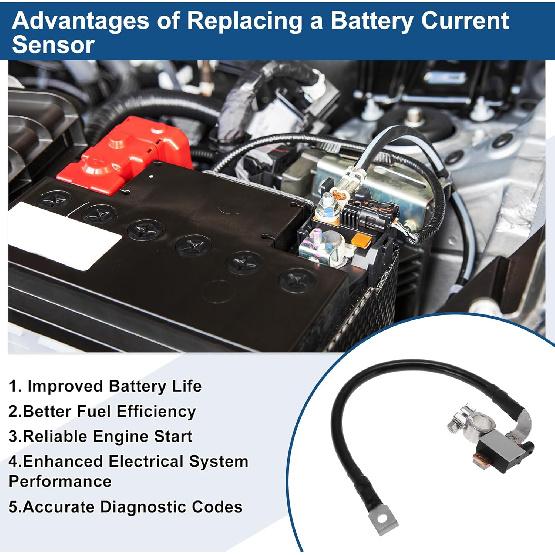 No.61219117877 Battery Current Sensor for BMW 320i 2013-2018 for BMW 230i 2017-2021 with Line Battery Terminal End Sensor 1 Pc