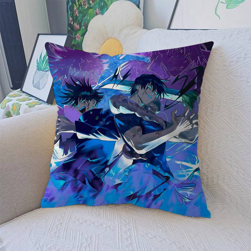 F-Fushiguro M-Megumi Pillow Cushion Cover Pillowcase Living Room Sofa Home Decor
