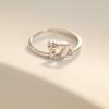 Nouvelles Bagues Bague en Argent 925 Bague Originale en Argent Perle Pour Femmes Luxe Zircon Simple Bague de Doigt Bijoux Cadeaux Amoureux