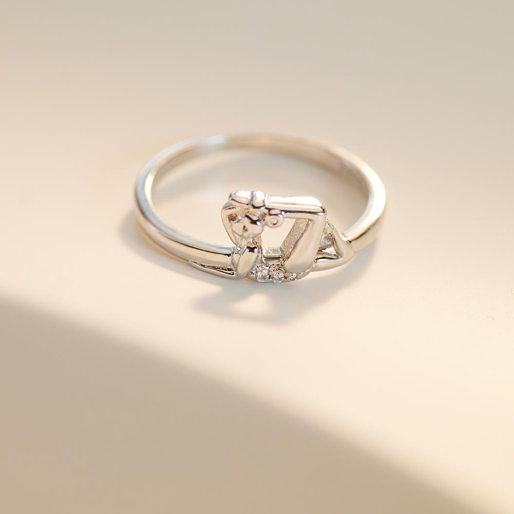 Nouvelles Bagues Bague en Argent 925 Bague Originale en Argent Perle Pour Femmes Luxe Zircon Simple Bague de Doigt Bijoux Cadeaux Amoureux