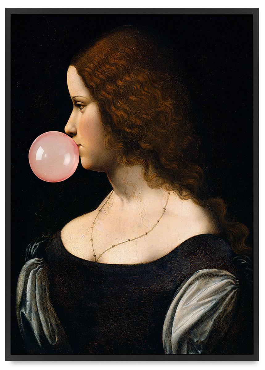 

Plakat ramka portret z balonem profil 21x30 cm