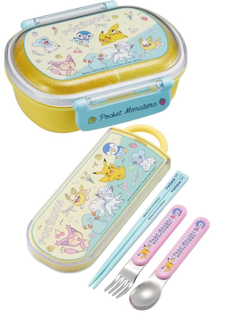 Skater Bento New Retro for Made in Box, Pokémon Design, 360ml, Antibacterial, Kids, Japan, QAF2BAAG-A