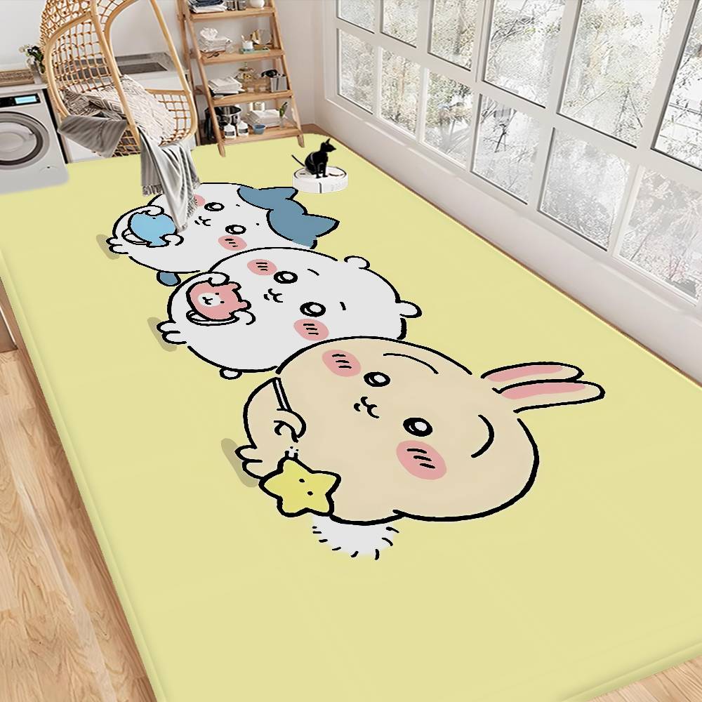 Cute H-Hachi-wares Floor Mat INS Style Soft Bedroom Floor House Laundry Room Mat Anti-skid Household Carpets