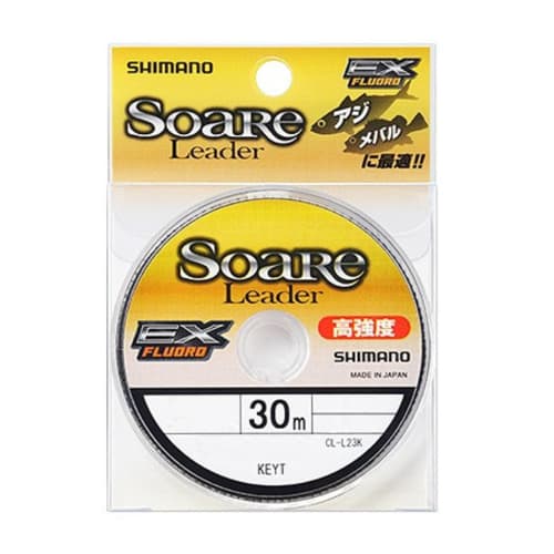 

SHIMANO Shock Leader Soare EX Fluorocarbon 30m 0.8 3lb Clear CL-L23K Fishing Line