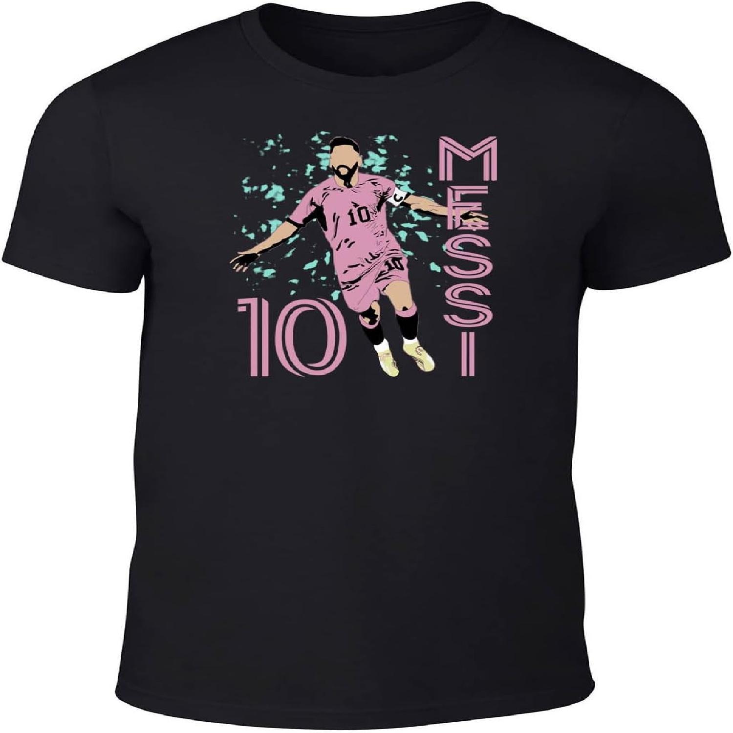 

Black Lionel Messi South Beach Spray Paint T-Shirt S