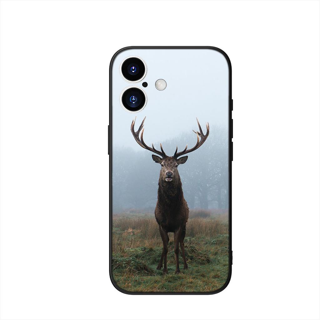 Deer Hunting Phone Cover Case for Apple iPhone 16 15 14 Plus 13 12 Mini 17 Pro Max + 16E Air 16+ ProMax Casing
