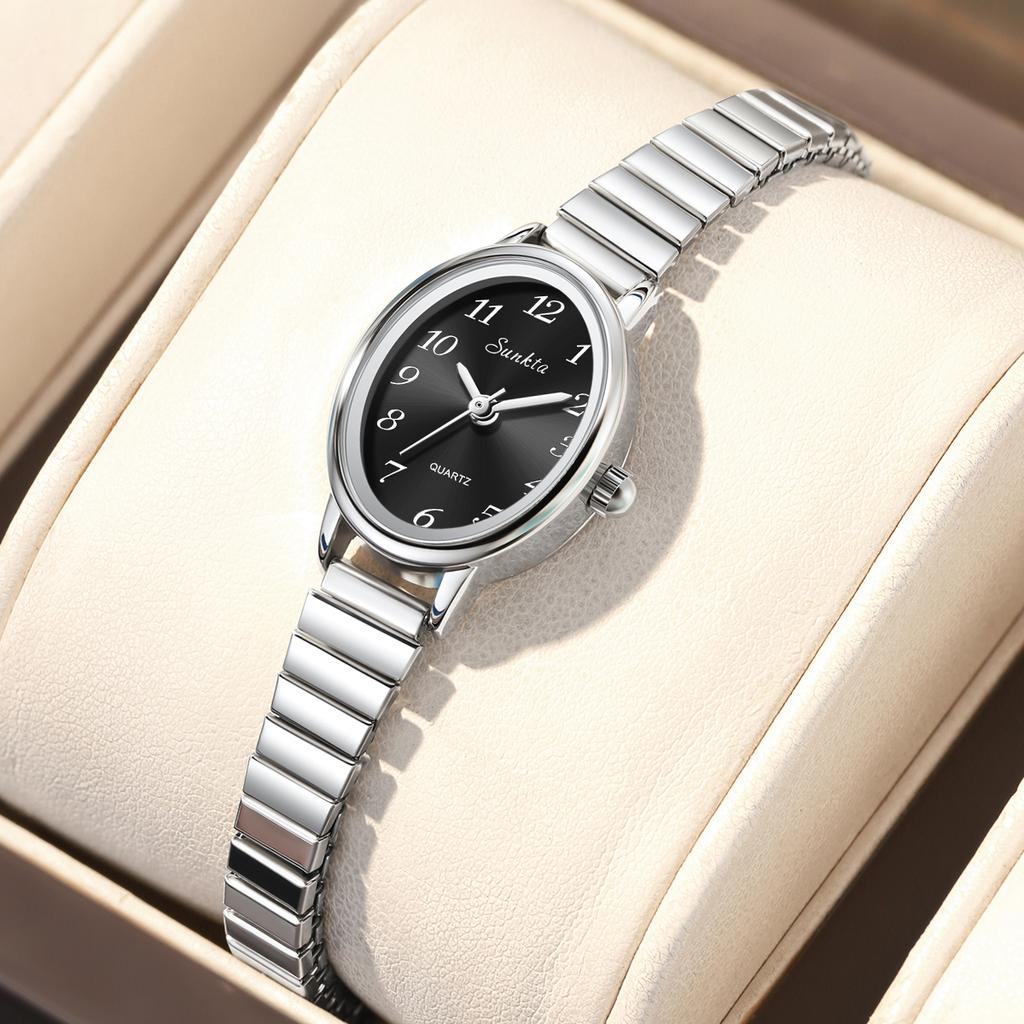 SUNKTA Women's Wristwatch Elegant Waterproof Ladies Clock vintage Watches Quartz Ultra-Thin vintage Watches Casual Fashion Watch