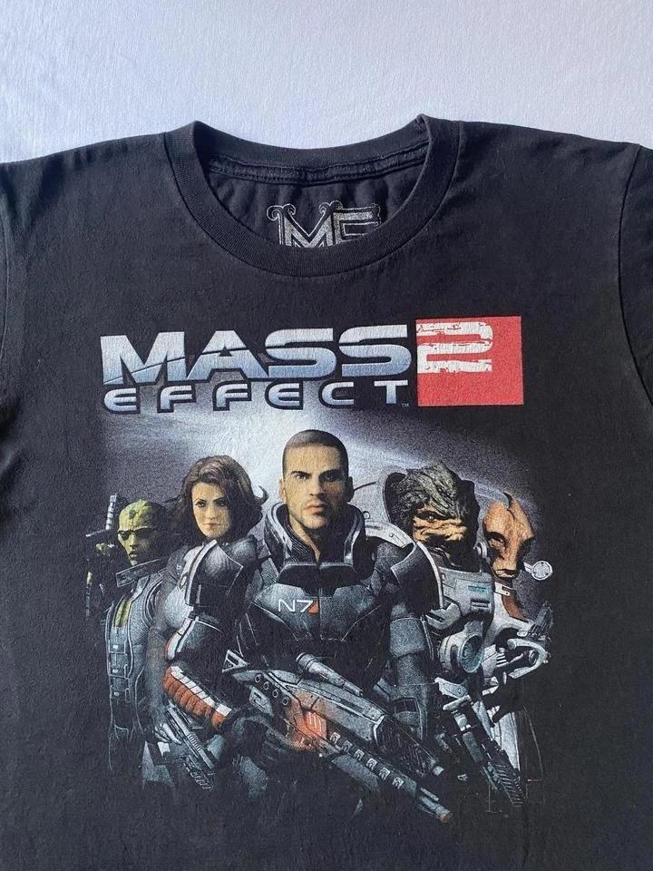 Mass Effect 2 Playstation Видеоигра Промо 100% Хлопок Футболка Мужские Футболки Топ 2010 Средний L