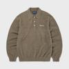 ThIs Is Never That Sct Logo Shaggy Knit Polo Mud