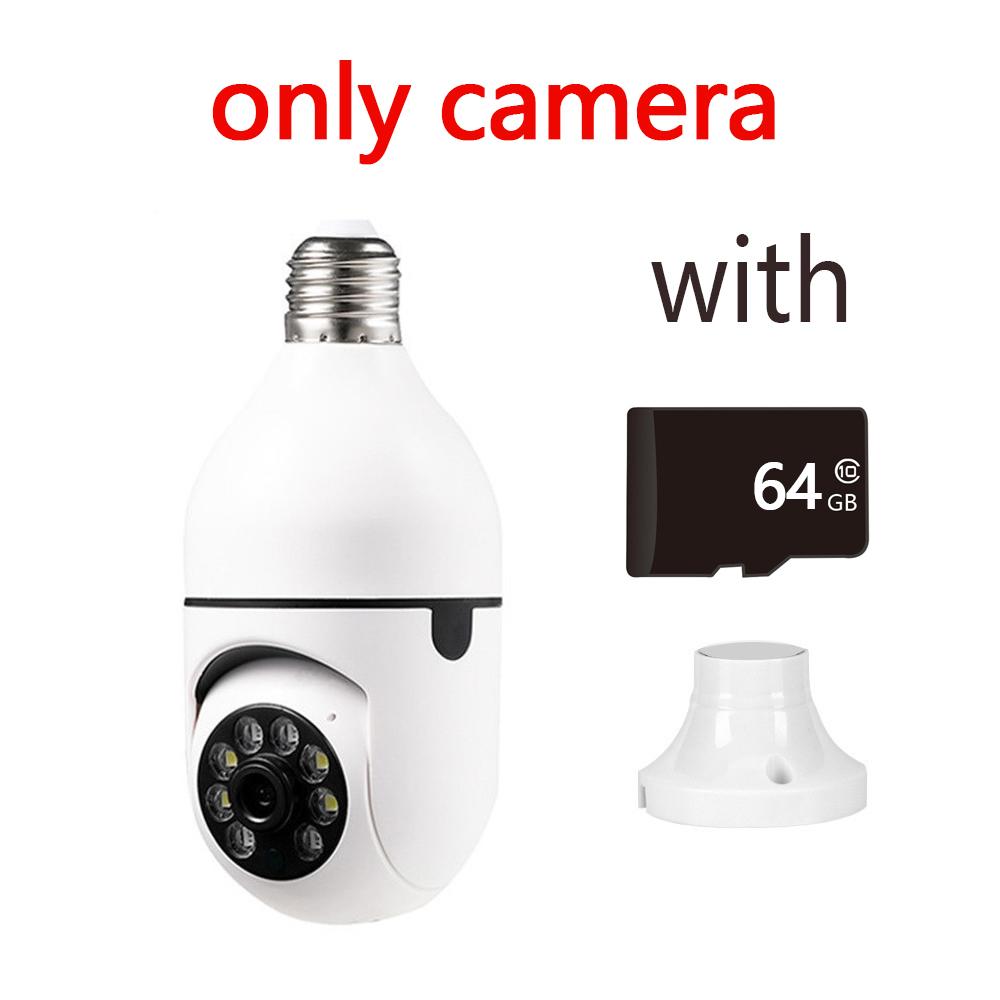 YIlot 2MP E27 Bulb Camera Wifi Surveillance Camera Night Vision Full Color Auto Rotating Wireless Surveillance Security Monitor