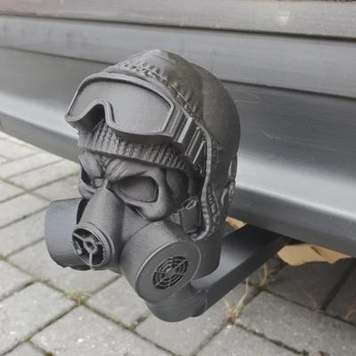 Trailer Hitch Cover Caps Hitch Tow Hook Protector Gas Mask Trailer Cover Prevent Receiver Tube From Rusting Hitch Cover