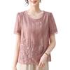 2026 Summer Fashion Set: Short-Sleeved Top & Chinese-Style Two-Piece for Moms and Elders