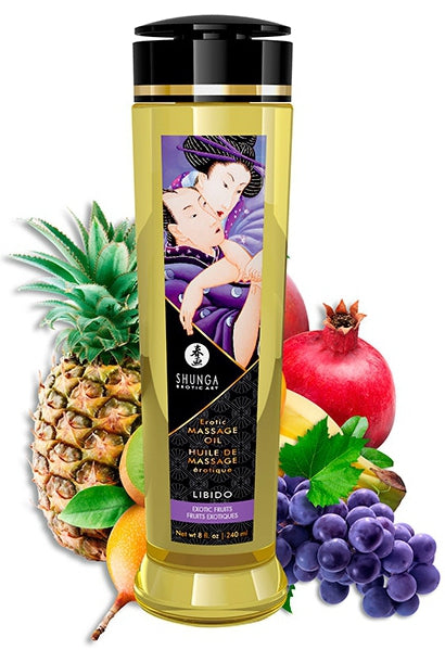 Massage Oil Libido Exotic Fruits 240mL - Shunga - Massage Oil