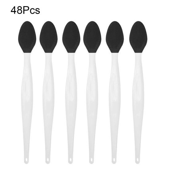 Silicone Lip Scrub Brush Double Sided Lip Exfoliator for Lightening Dark Lips Facial Cleaning Tool for Dry Skin Chapped Lips