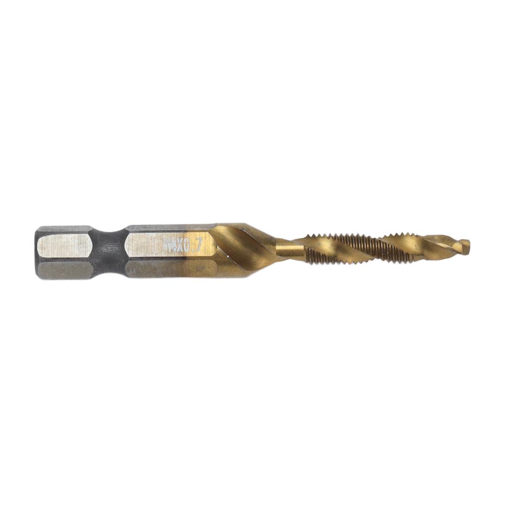 Tap Drill Bits Hex Shank Coated Screw Combination Tapping Bit for Wood