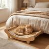 Arc Shaped Cat Rocking Chair Wear-Resistant Dog Bed Chairs Pet Sofa Cat Scratching Pads All-Season