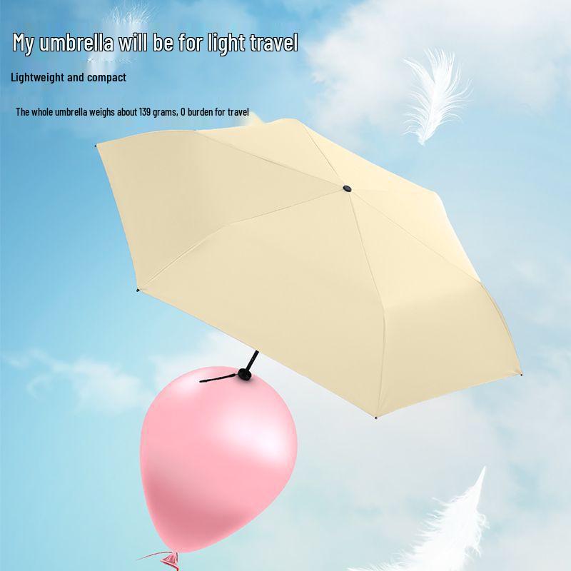 Custom Ultra-Lightweight Rain and Sun Umbrella - Portable Sunshade for All Weather