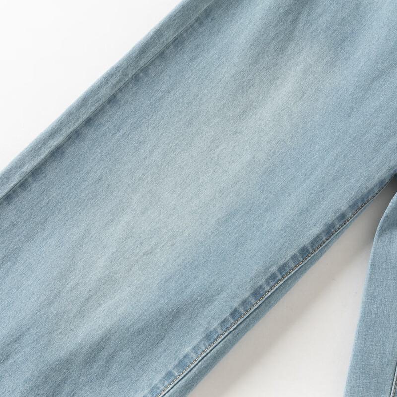 DAVE&BELLA Girls' Thin Straight-Leg Denim Jeans