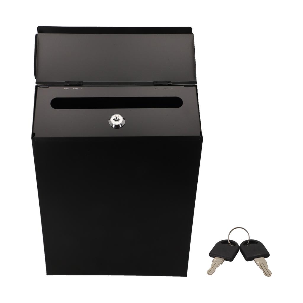Iron Construction Wall Mount Mailbox Stylish Decor and Security Combined